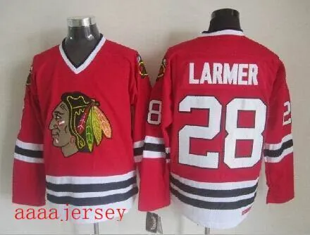 Chicago Blackhawks retro ice hockey jersey M-3XL 芝加哥黑鹰队复古冰球服 4