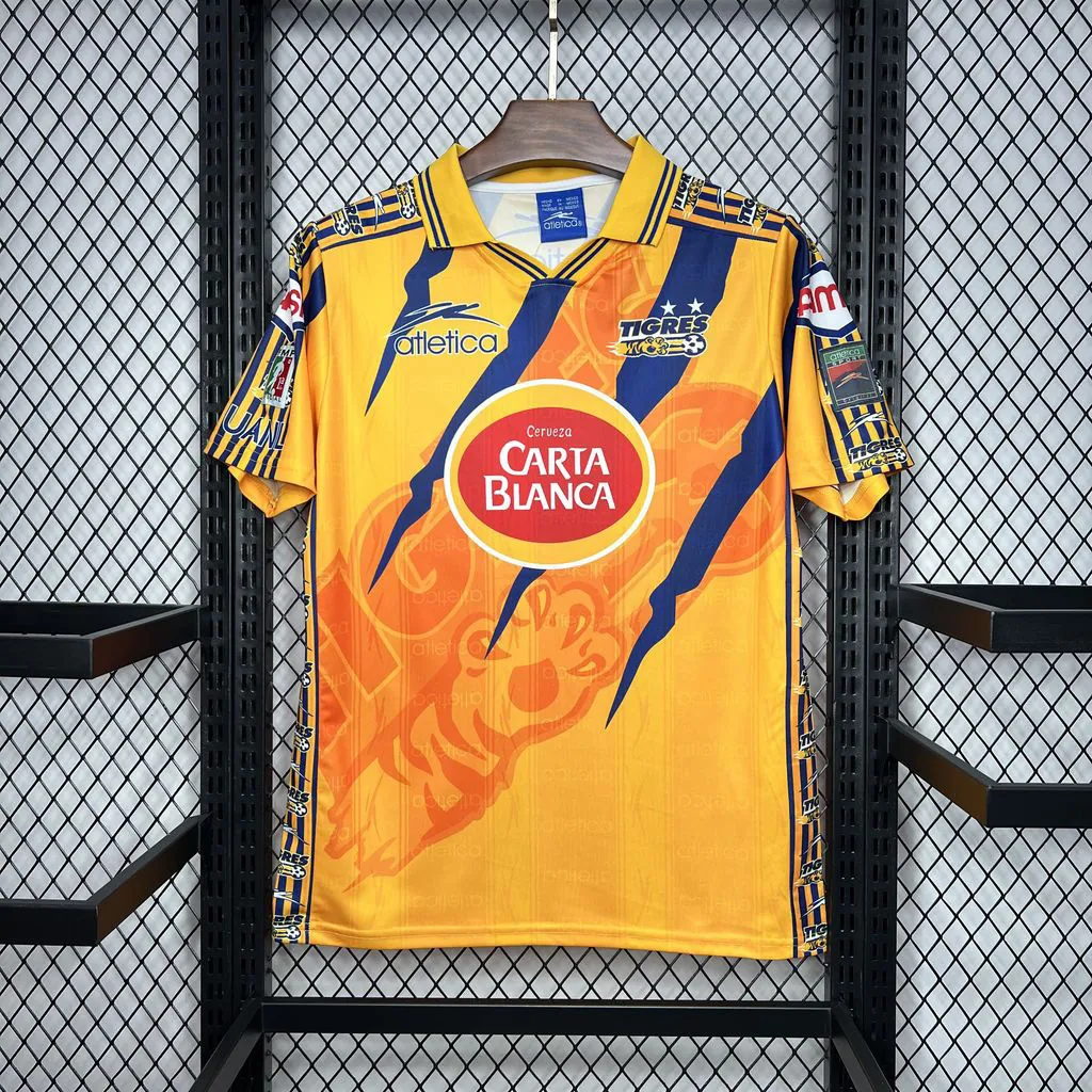 97-98 Tigres UANL Home Retro Kit Vintage Shirt Sport AAAAJersey Yupoo 6