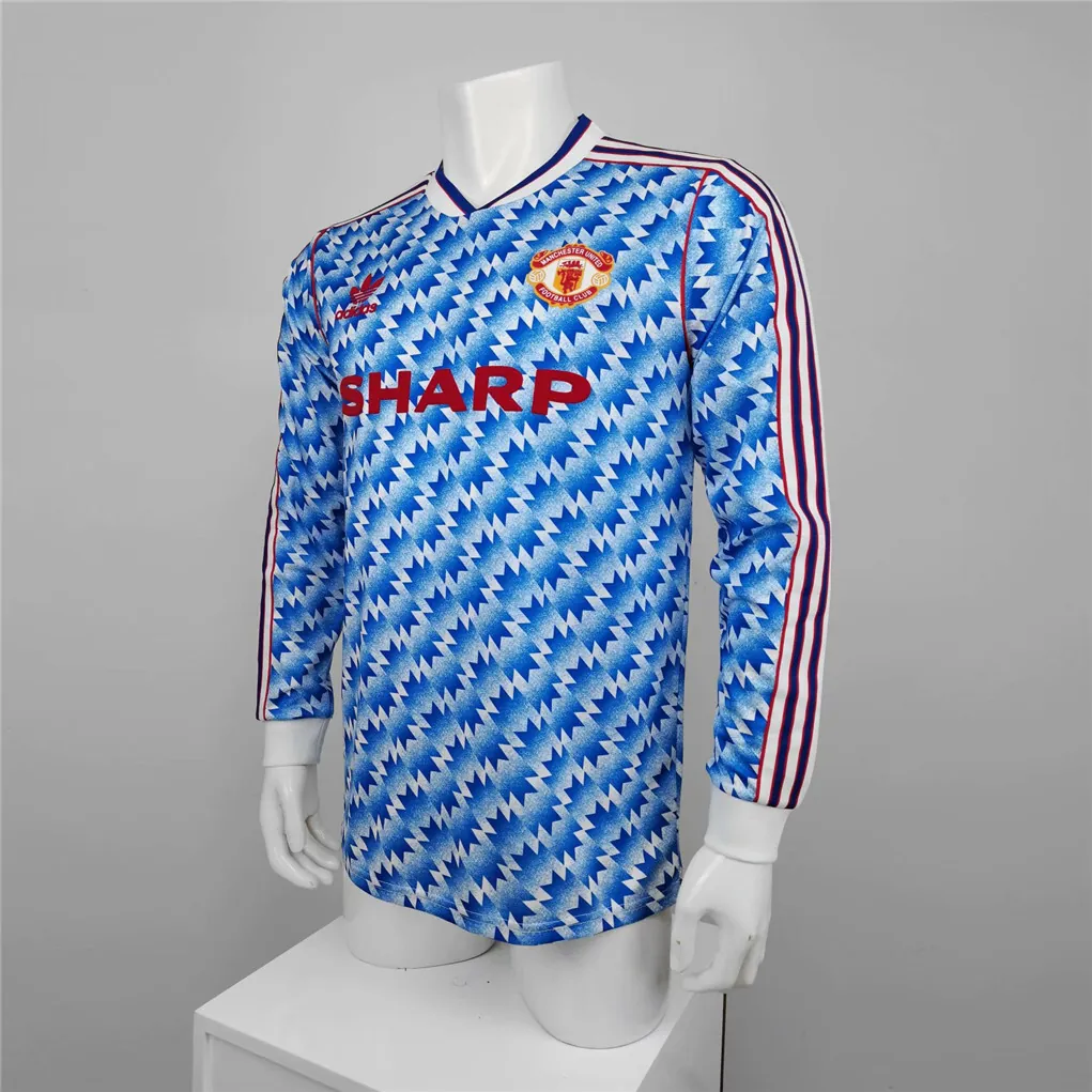 90-92 Manchester United away long sleeve 9