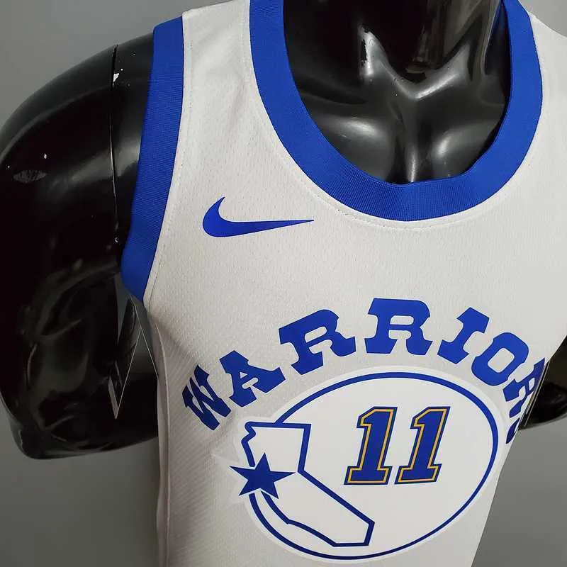 Retro version THOMPSON#11 Golden State Warriors white 4