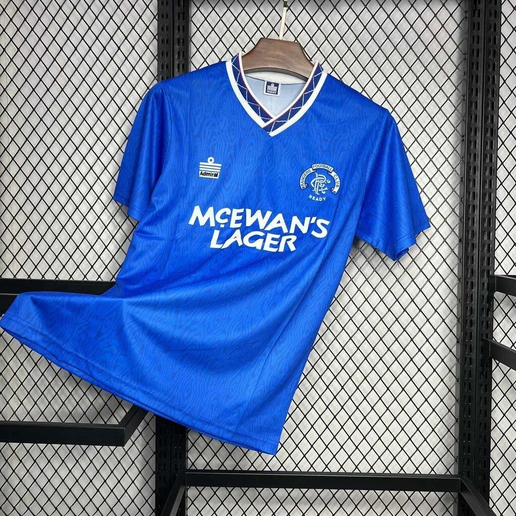90-92 Rangers Home Retro Kit Vintage Shirt Sport AAAAJersey Yupoo 1