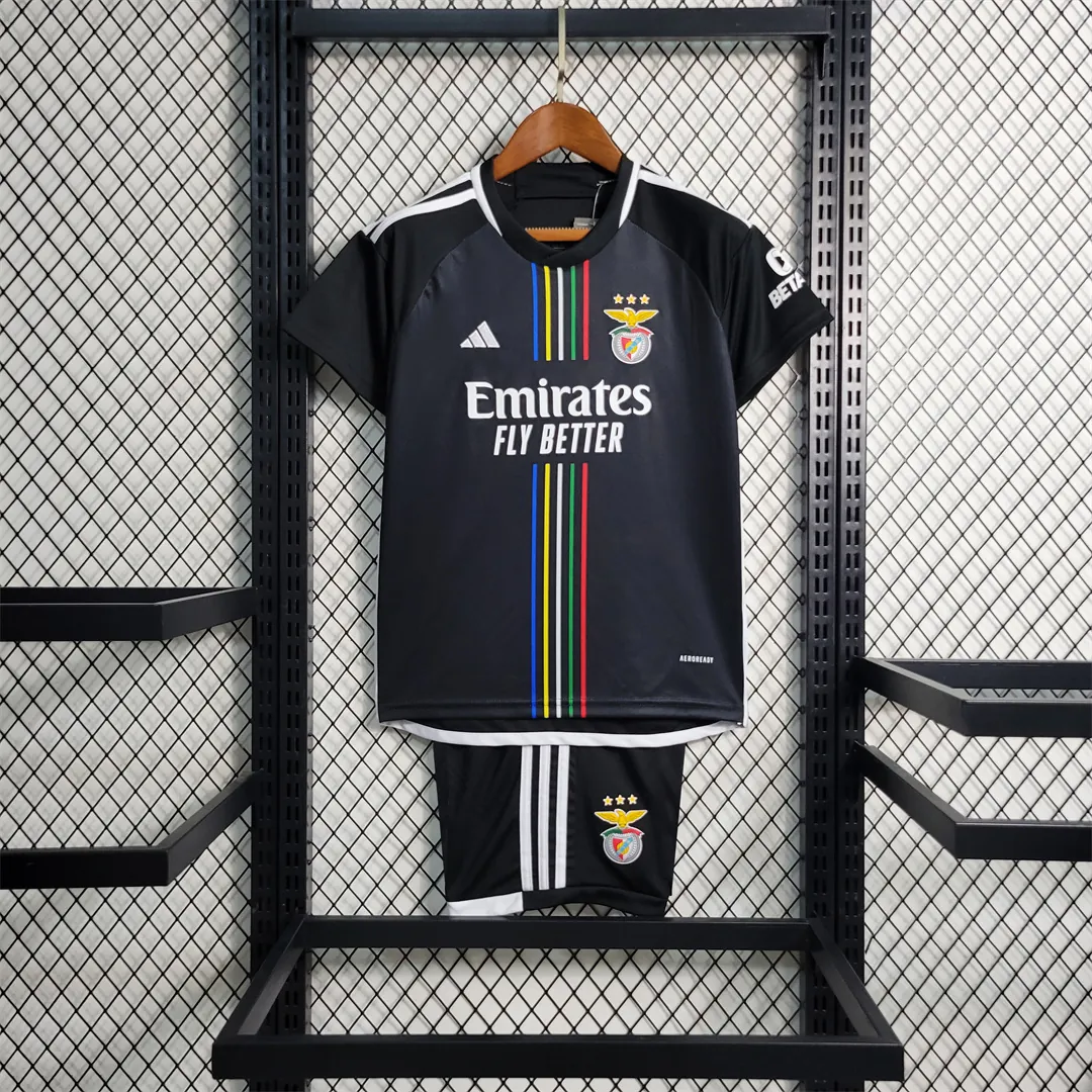 23-24 Benfica Away Kids Kit Children Suits Football Jerseys Yupoo 12
