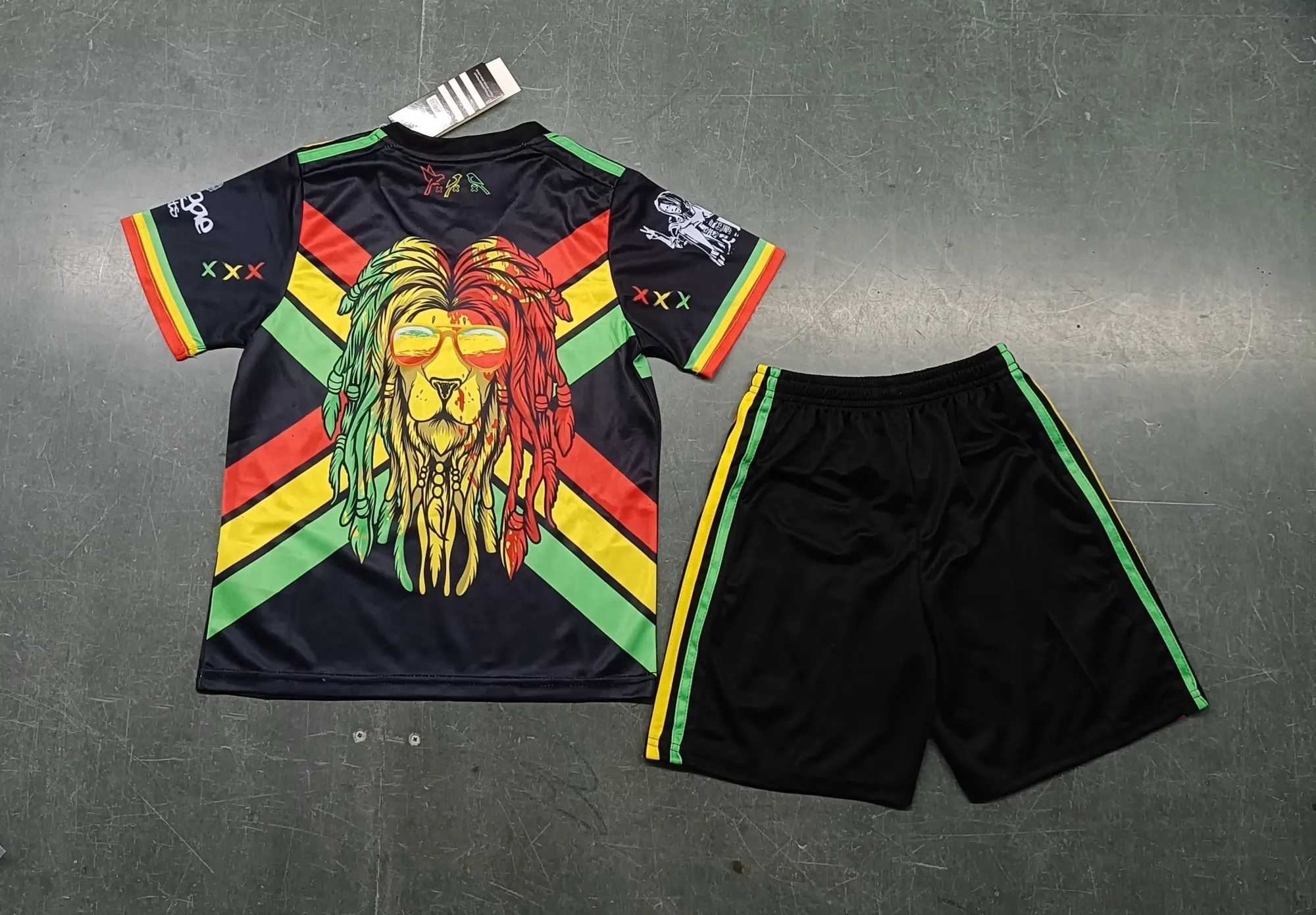 23-24 Ajax Kids Bob Marley Special Edition Kit Size-16-28 Soccer Jersey Yupoo 4