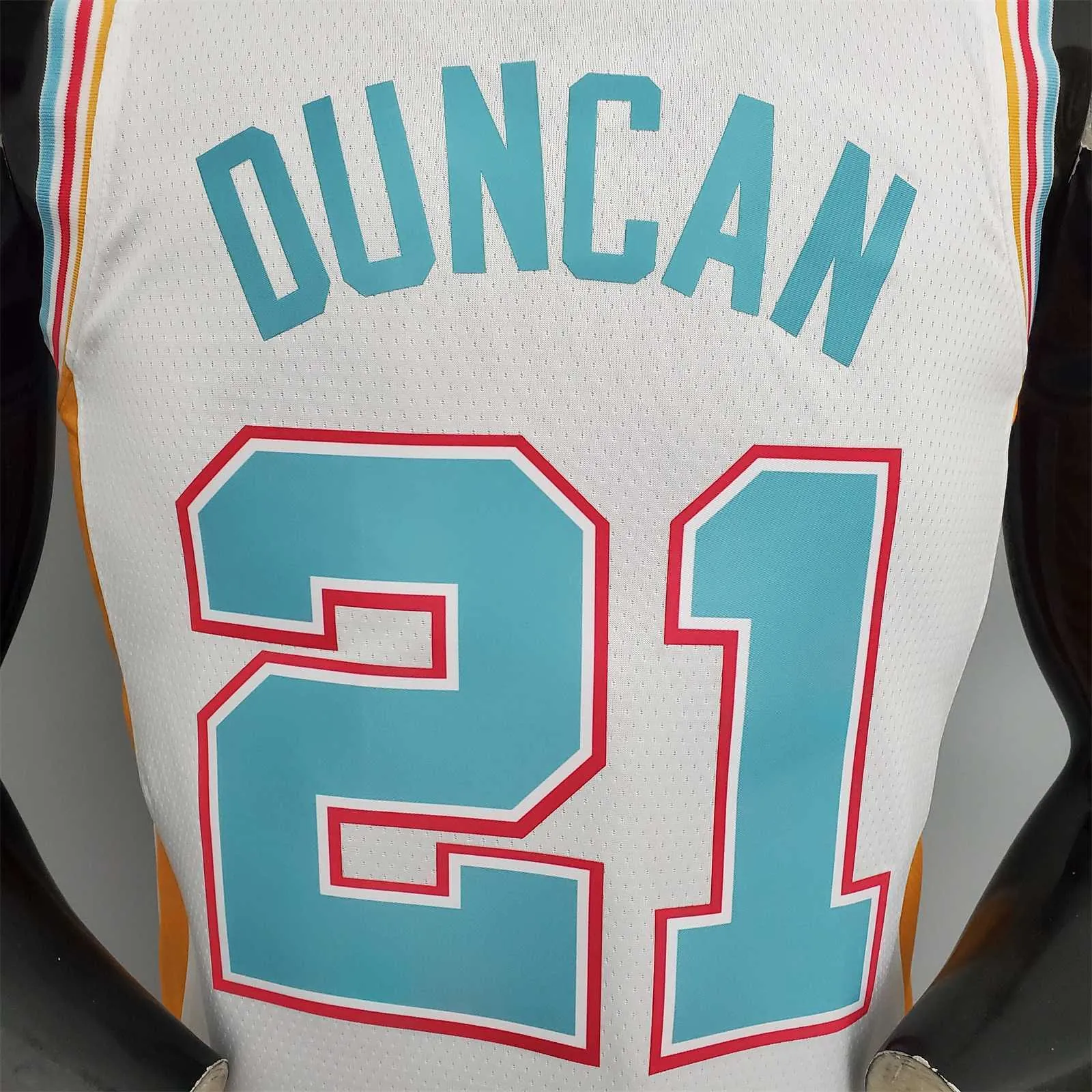 2022 Season Duncan #21 Spurs City Edition White 3