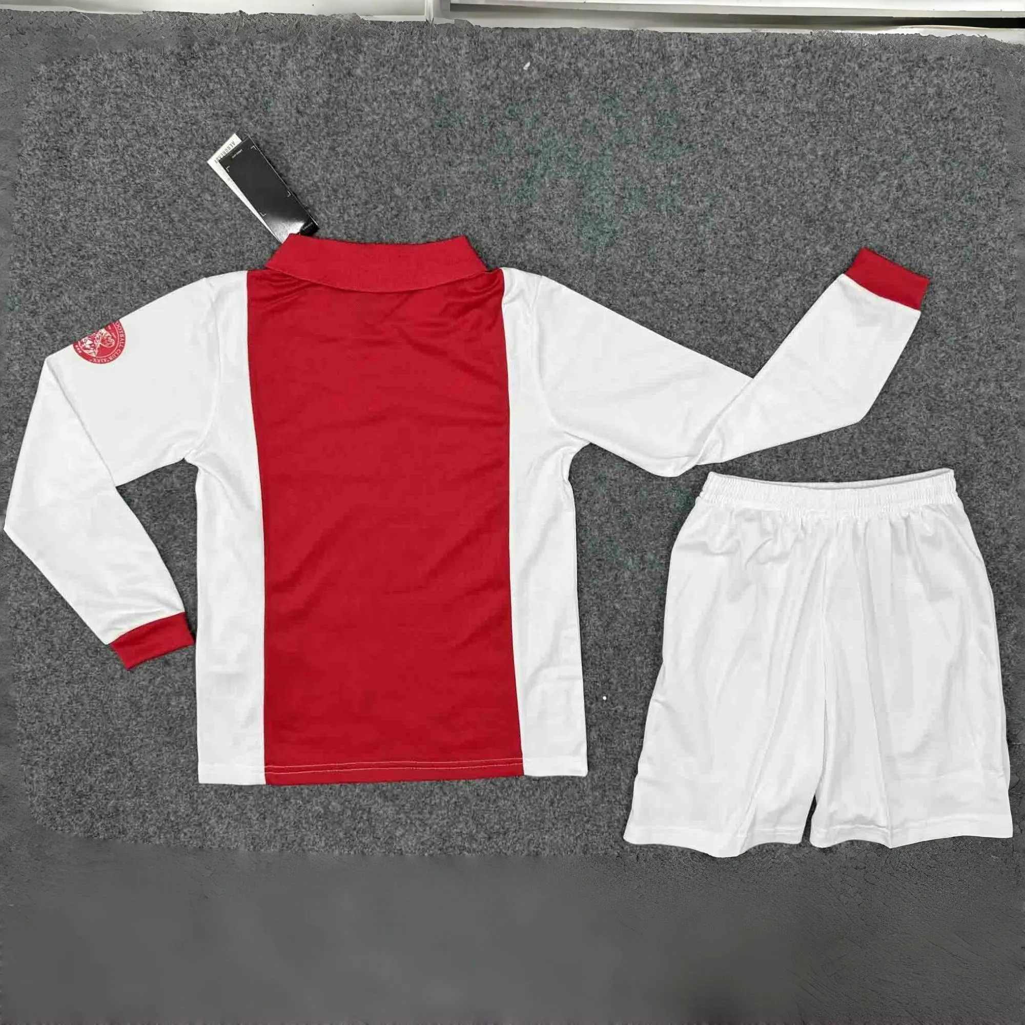 25-26 Ajax 125th Anniversary Amsterdam Kid Kits Long Sleeve Youth Apparels AAAAJersey Supply Yu 1