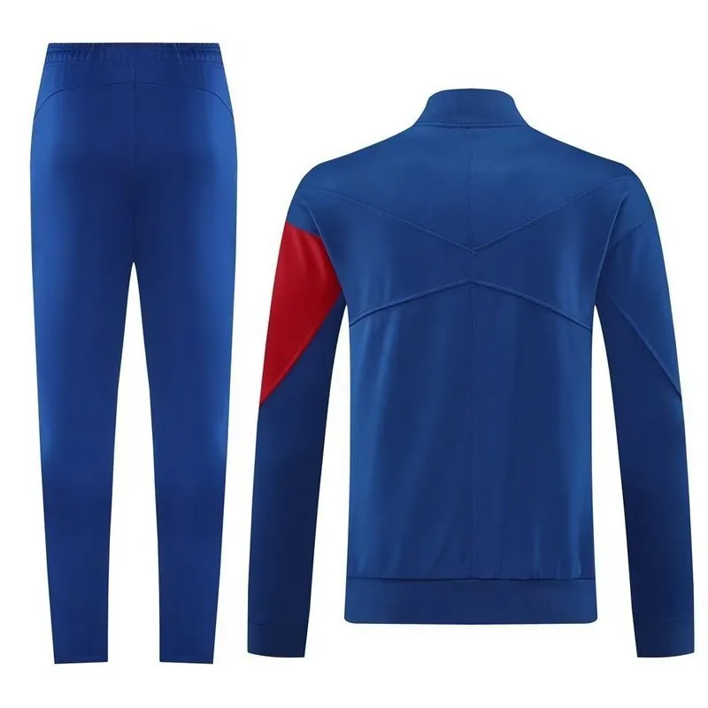 25-26 PSG Navy Football Tracksuits Long Jacket Suits 4