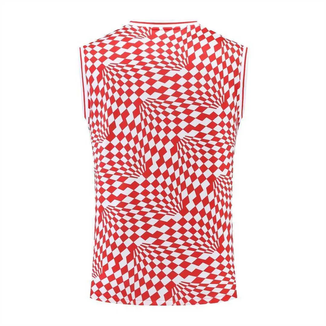 22-23 Chelsea vest training suit kit red and white 13