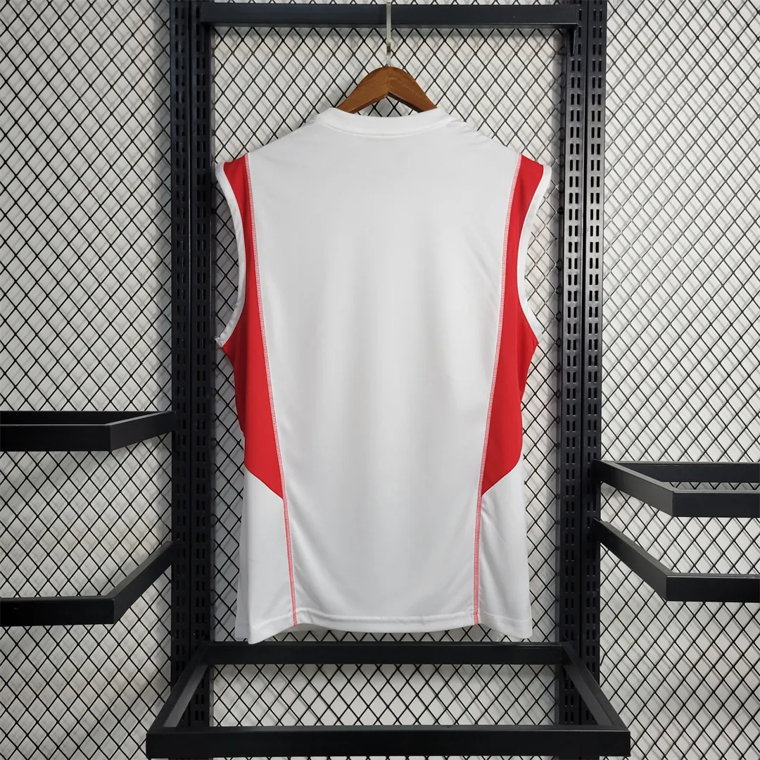 23-24 Flamengo Training Suit White Tank Top 10