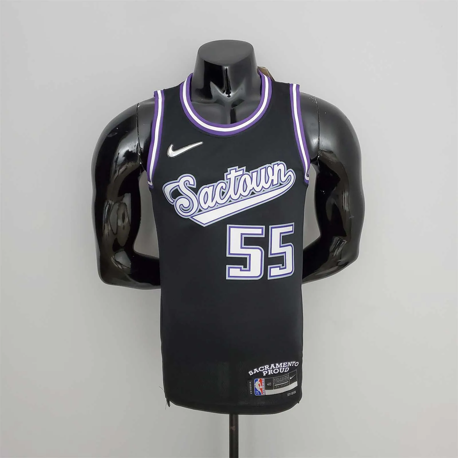 2022 Season Williams#55 Kings City Edition Black NBA Jersey 9