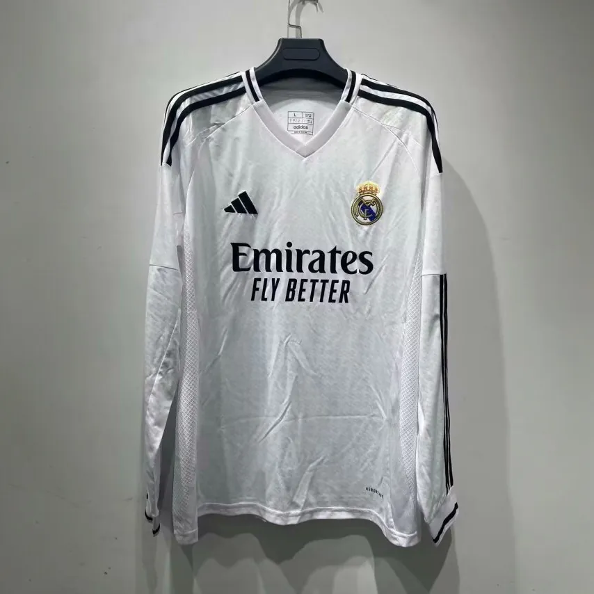 24-25 Real Madrid Home Kit Long Sleeve Shirt Jersey Supplier Yupoo 2
