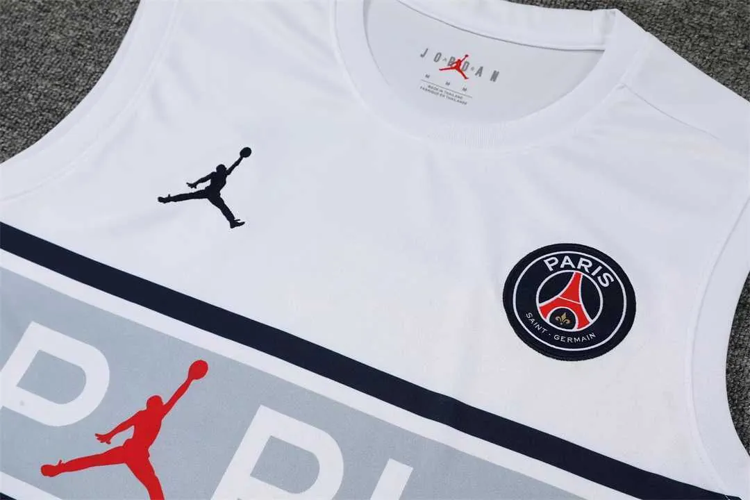 22-23 PSG vest training kit kit white grey stripe 14