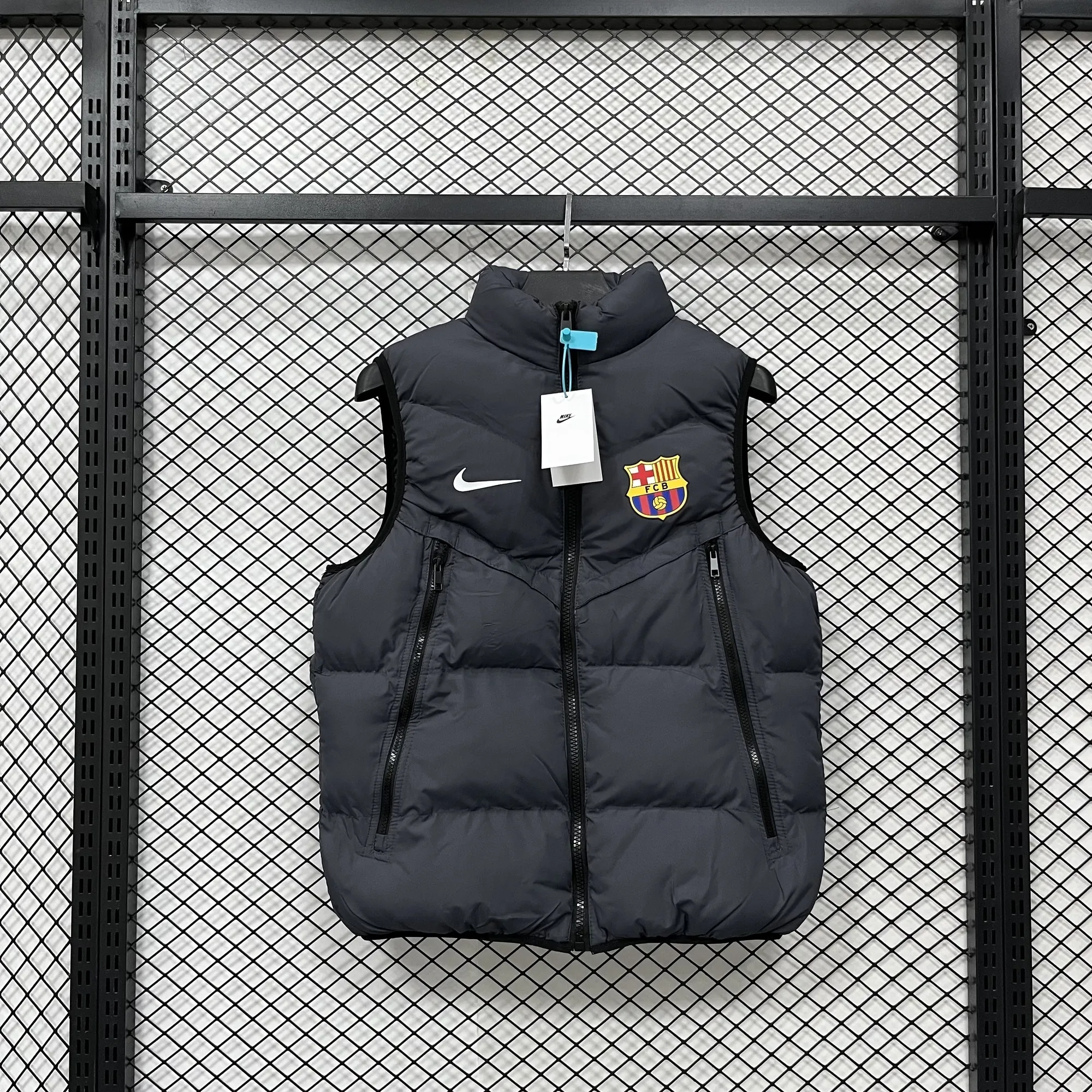 25-26 Barcelona Vest Kit Football Windbreaker AAAAJersey Supply Yupoo 1