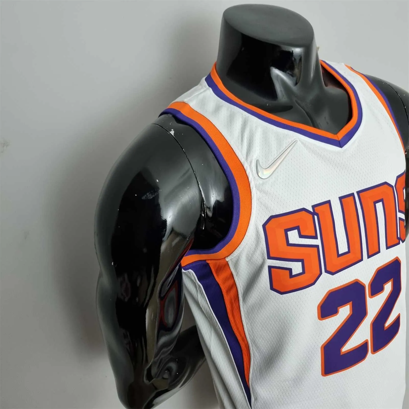 75th Anniversary Ayton #22 Phoenix Suns White NBA Jersey 7