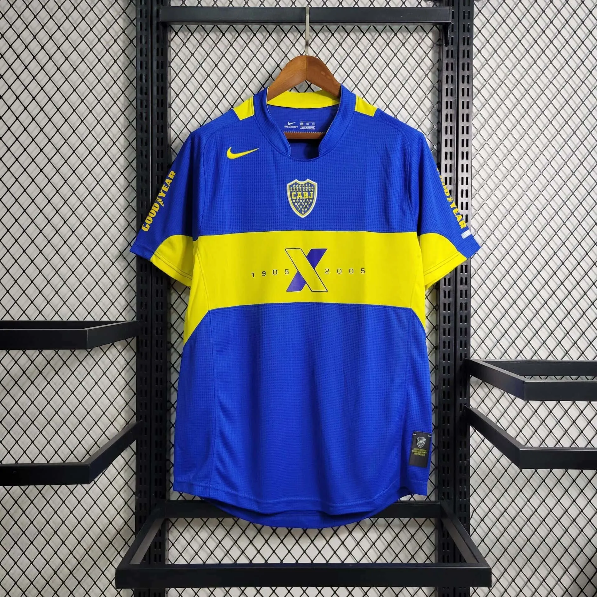 2005 Retro Boca 100th Anniversary Edition S-XXL Cheap Soccer Jerseys 8