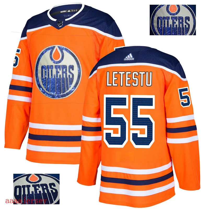 2018 Edmonton Oilers ice hockey jersey M-3XL 埃德蒙顿油人队时尚亮片款冰球服 21