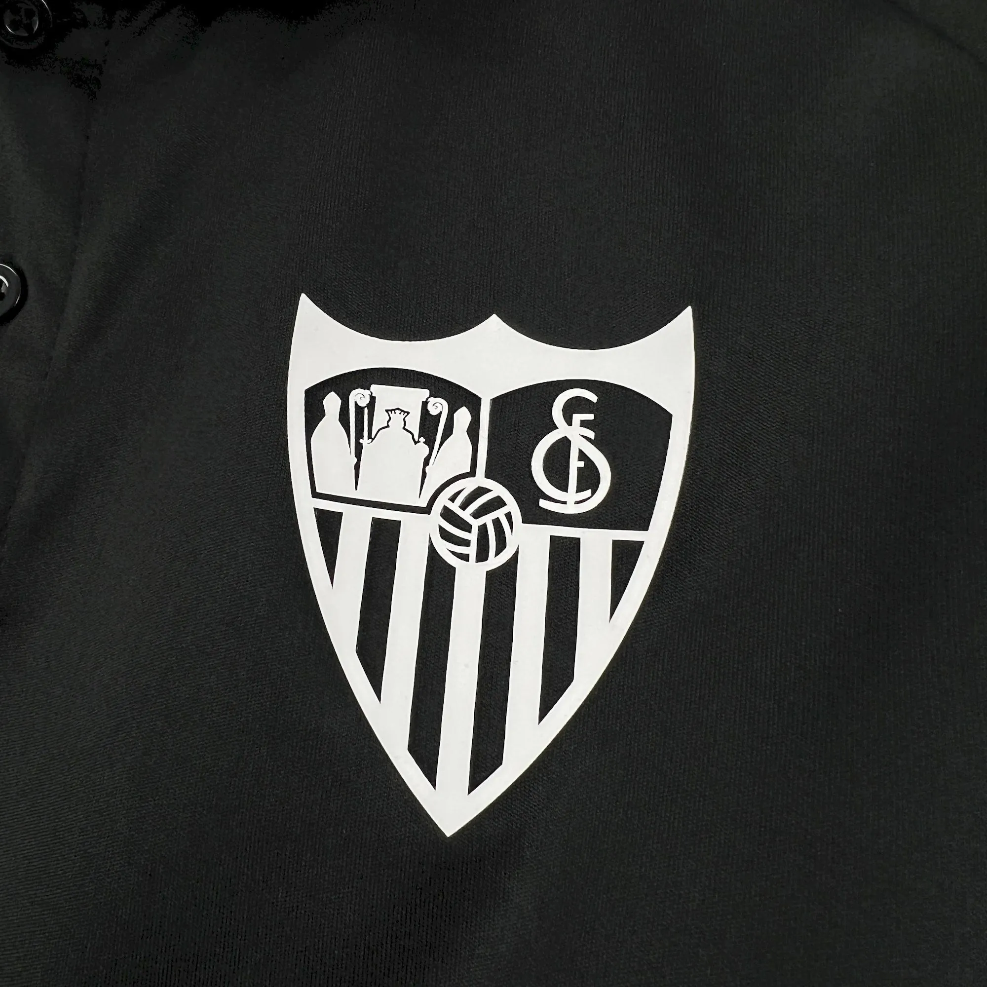 25-26 Sevilla Black Travel Polo Football T-Shirt AAAAJersey Wholesale Yupoo 3