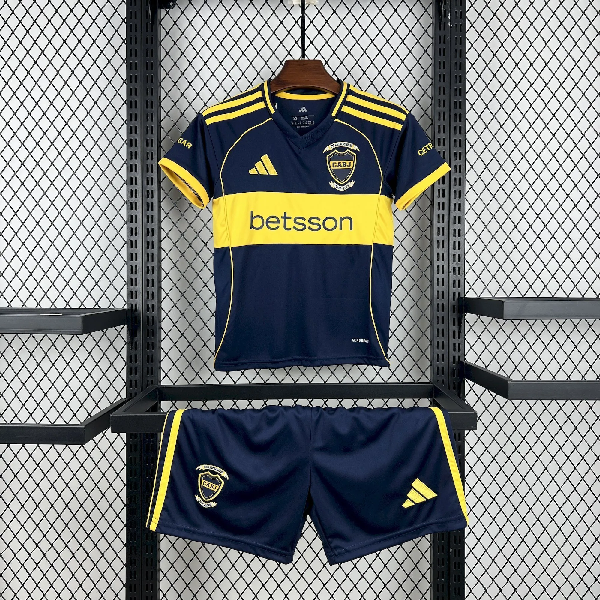 25-26 Boca Juniors Home Kids Kit Soccer Youth Apparels AAAAJersey Supply Yupoo 5