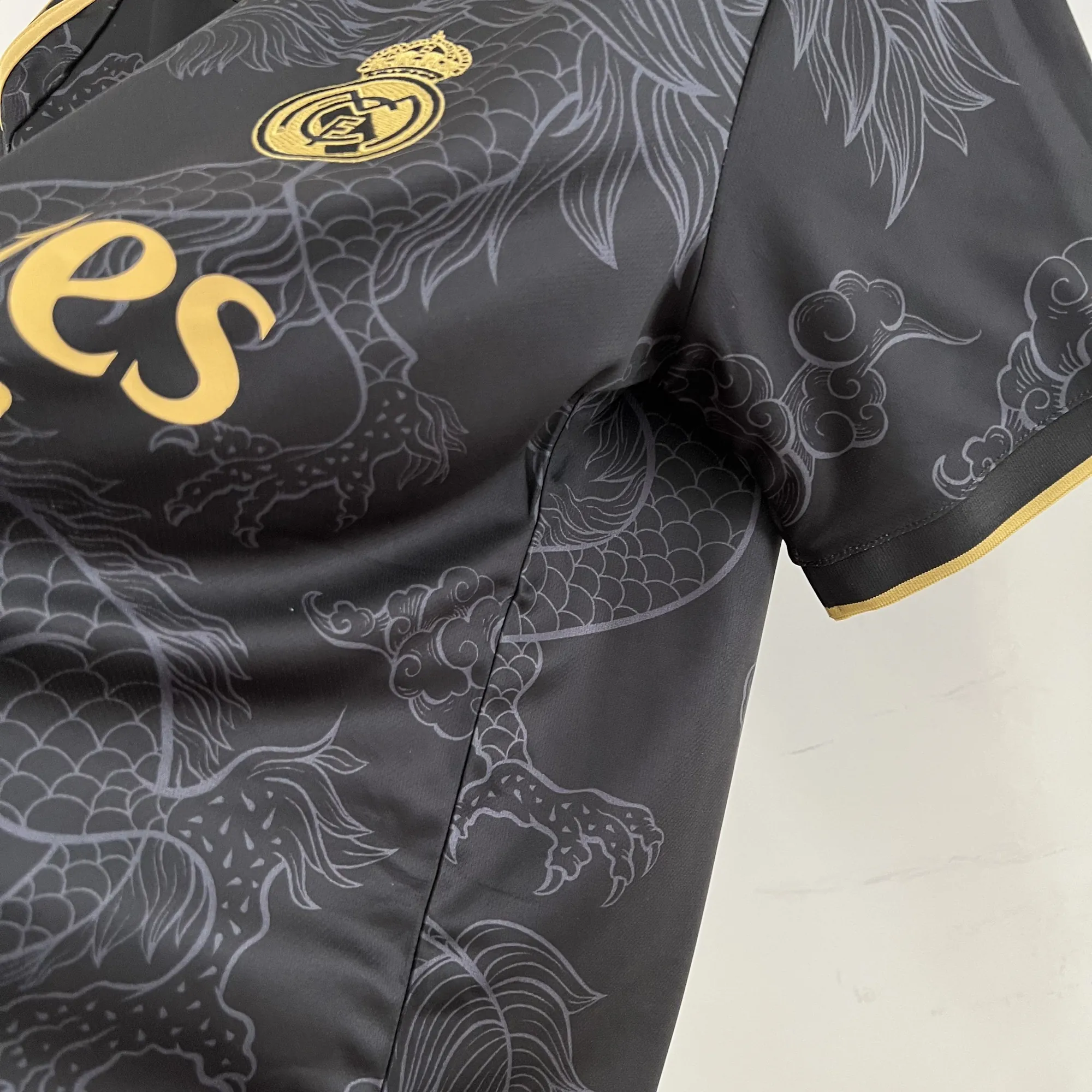 23-24 Real Madrid Special Edition Kit Black Dragon Shirt Soccer Jerseys Yupoo 4