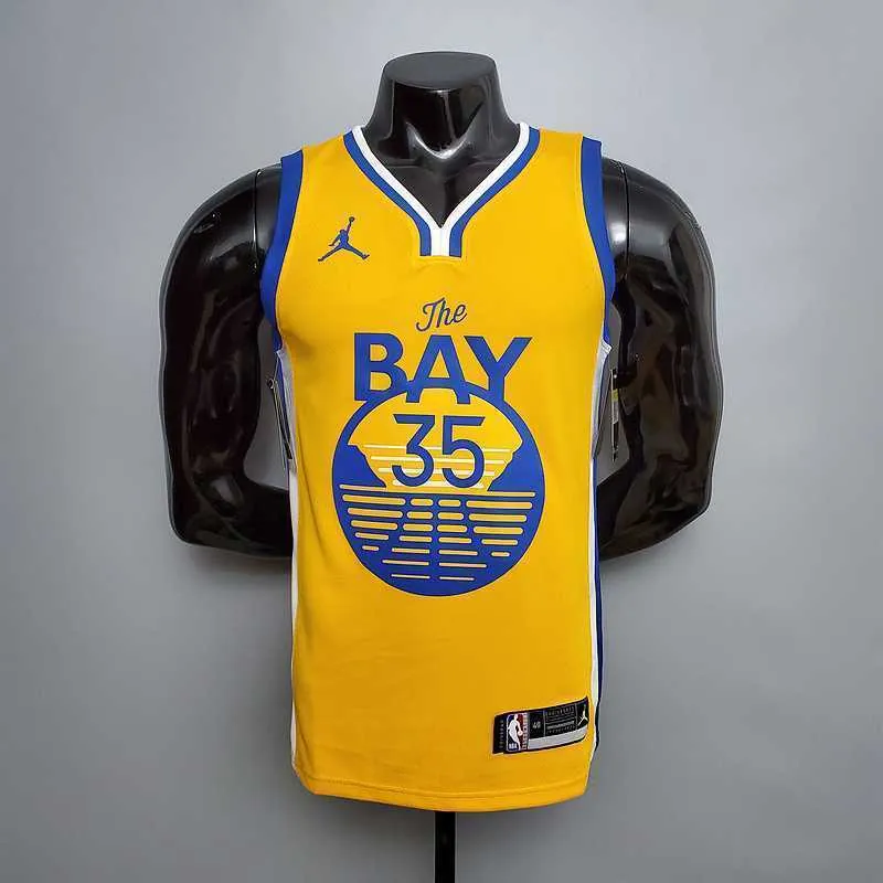 New DURANT#35 Golden State Warriors yellow 9