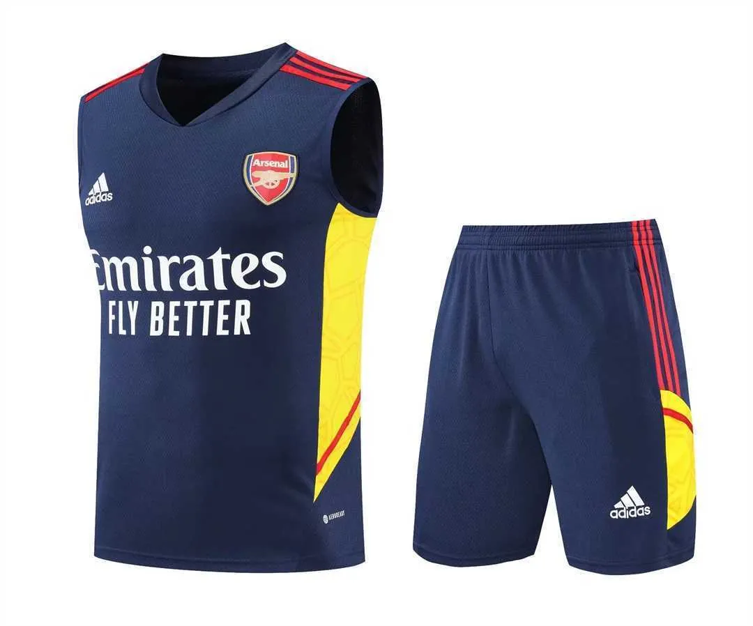 22-23 Arsenal vest training suit kit Royal Blue 21