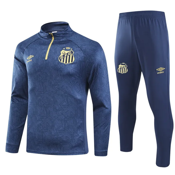 24-25 Santos Long Sleeve Training Suit Football Shirts 3