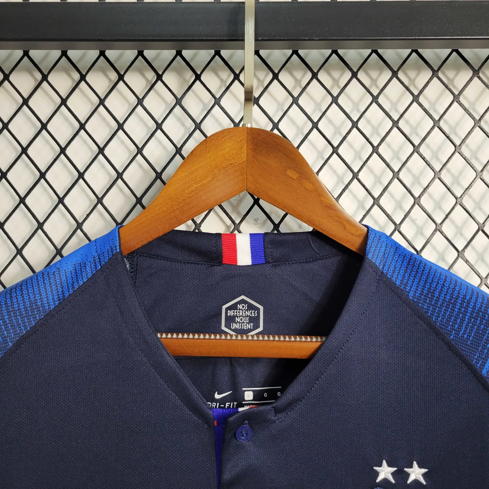 2018 Retro Long Sleeve France Home S-XXL 8