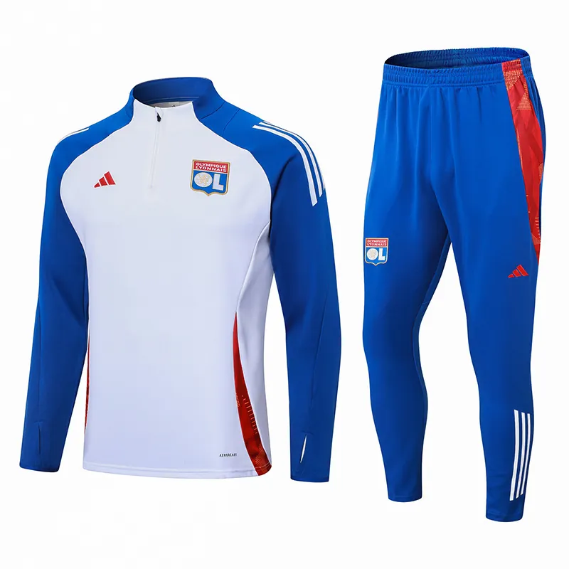 24-25 Lyon Long Sleeve Training Suit Football Shirts 3