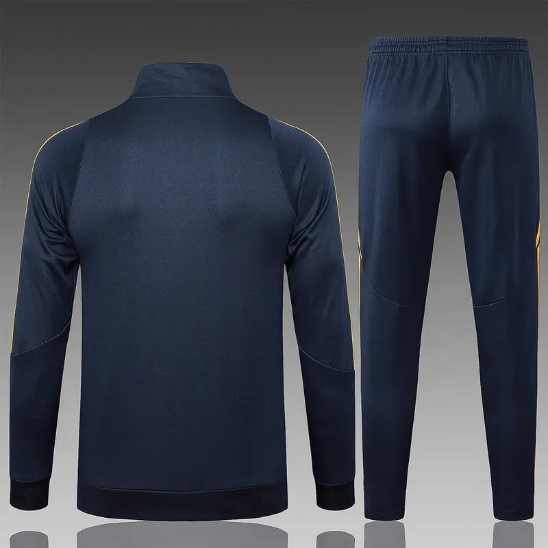 24-25 Boca Navy Football Tracksuit Long Jacket Suits 3