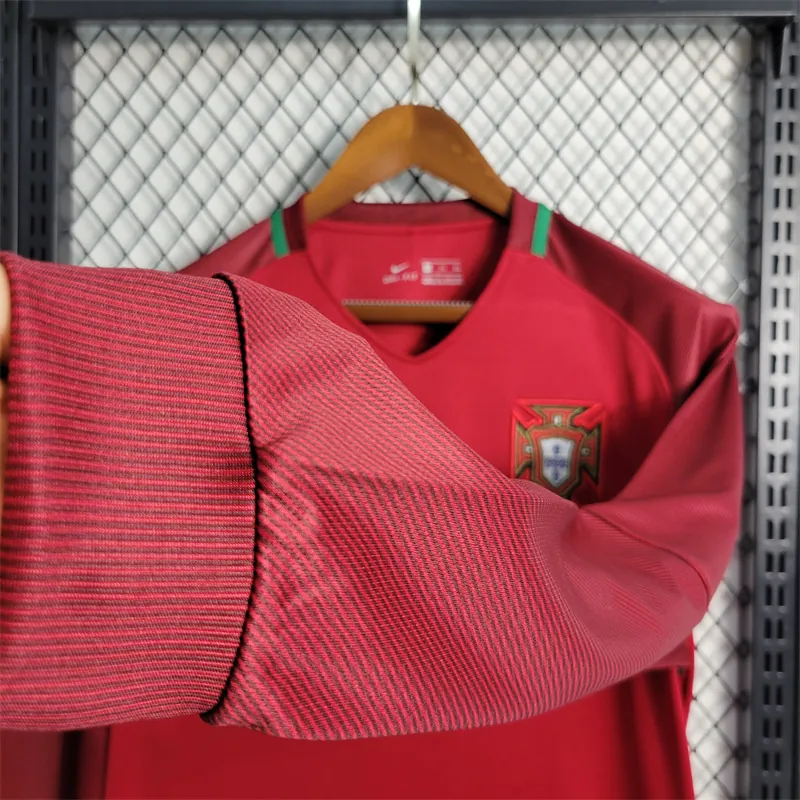 16-17 Retro Portugal Home Long Sleeve Size S-XXL 7