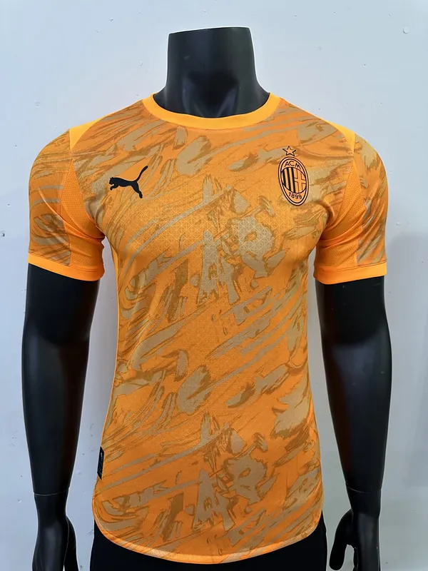 25-26 AC Milan Orange Kit Special Edition Player Version Soccer AAAAJersey Yupoo S-2XL 2