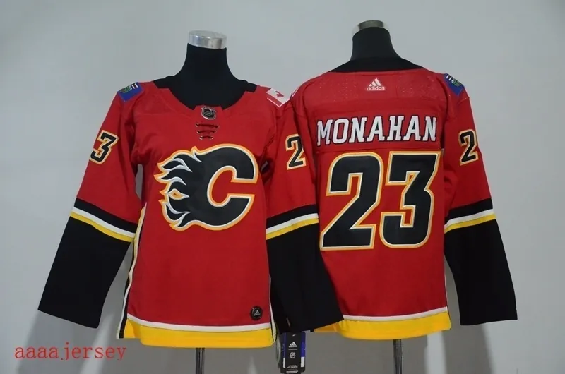 Calgary Flames kids ice hockey jersey SM-LXL 卡加利火焰队童装冰球服 3