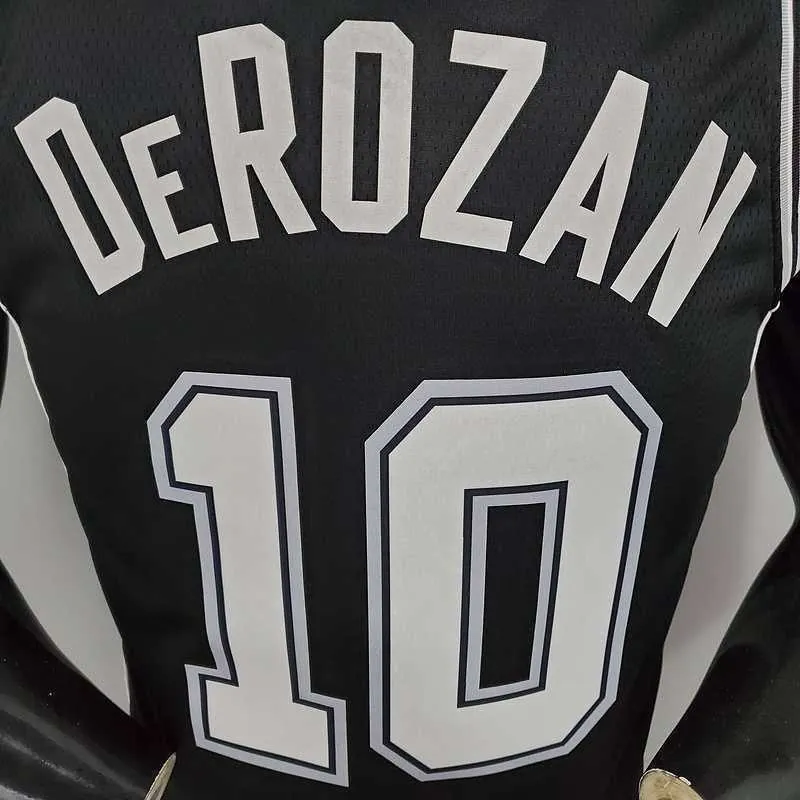 DeROZAN#10 Spurs Spurs Black 6