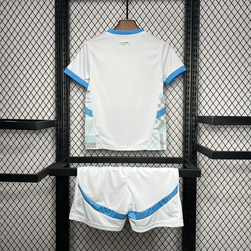 24-25 Marseille Home Kid Kits Youth Apparels Sport AAAAJersey Yupoo 4