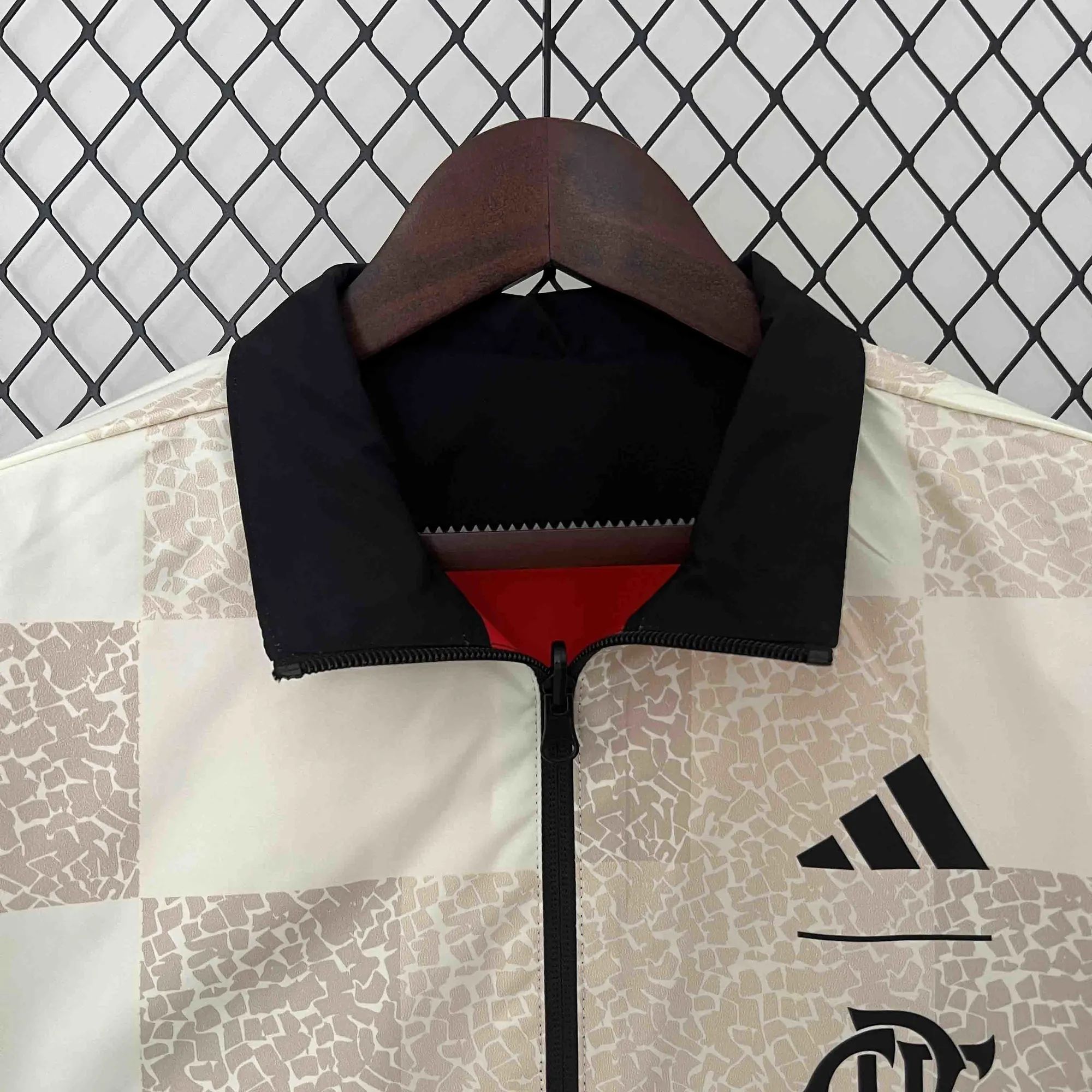 23-24 Flamengo Trench Coat Reversible Windbreaker Double-Sides Jacket Soccer Yupoo 8