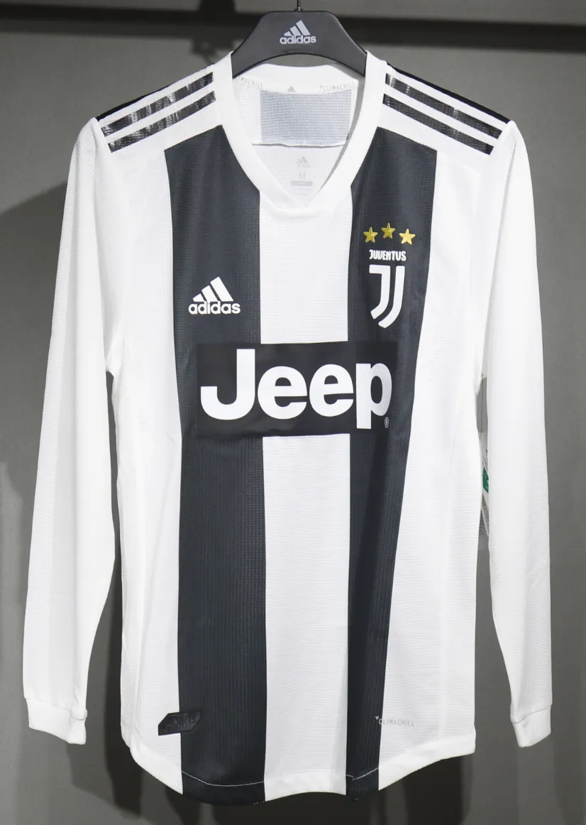 18-19 Juventus Home Retro Kit Vintage Player Version Long Sleeve Shirt AAAAJersey Dropship Yupoo 3