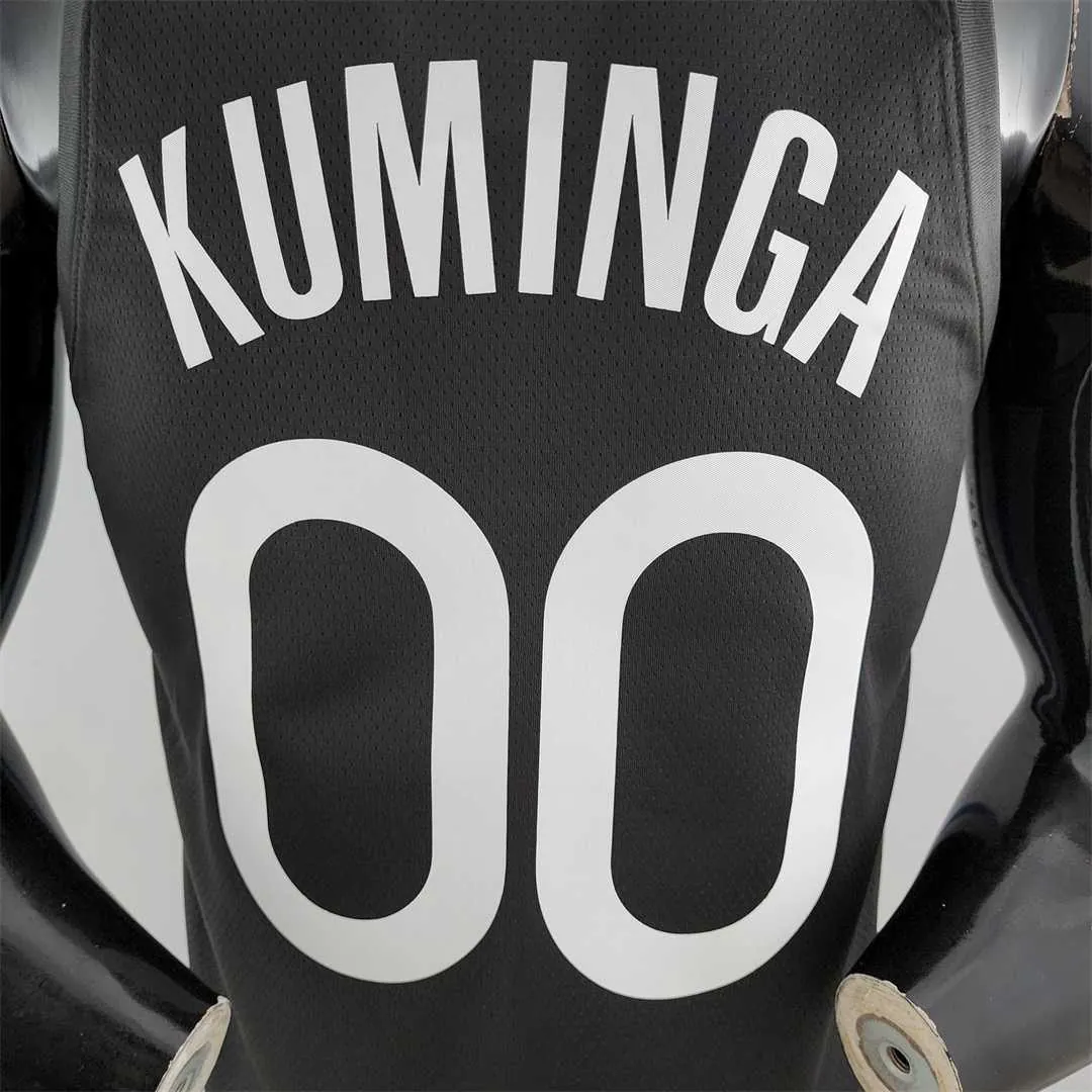 2020 KUMINGA#00 Warriors City Edition Black and Grey NBA Jersey 6