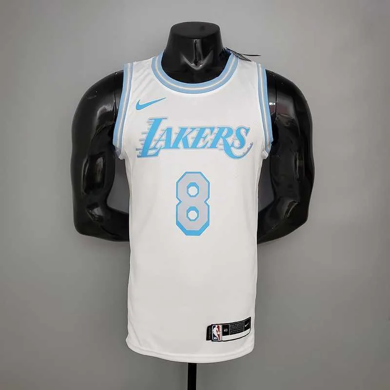New Lakers Bryant #8 Crew Neck Retro Limited Edition White 8