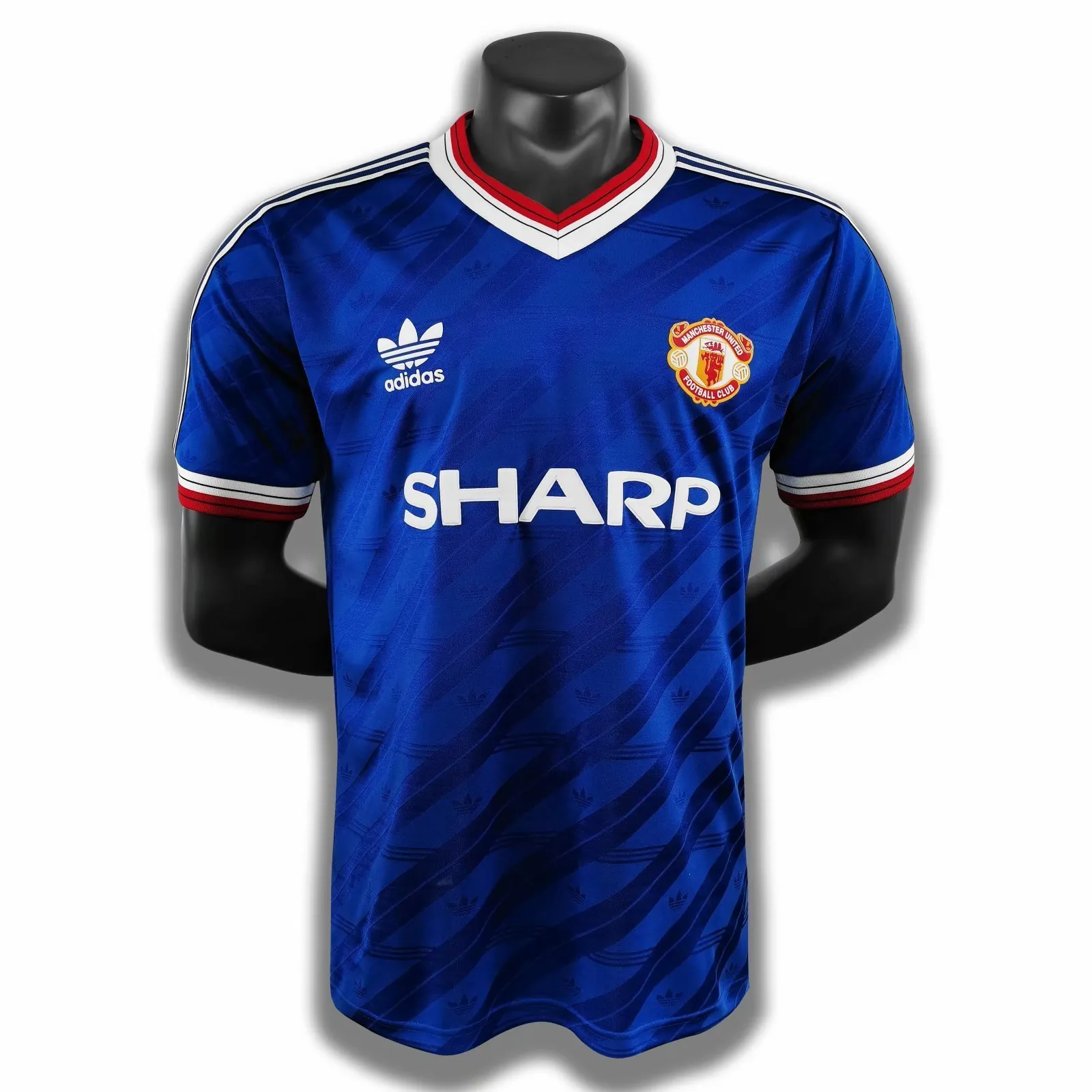86-88 Manchester United away blue player version 8