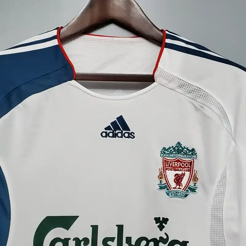 06-07 Retro Long Sleeve Liverpool Soccer Jersey Away S-2XL 6