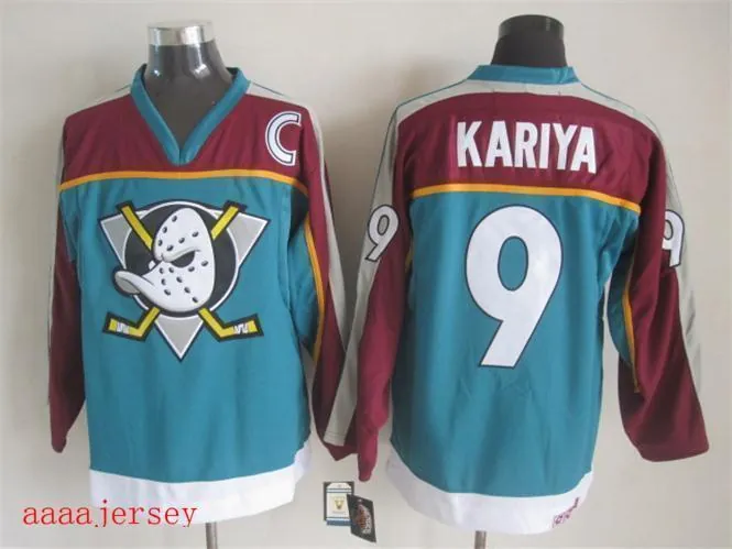 Anaheim Ducks retro ice hockey jersey M-3XL 阿纳海姆鸭队复古冰球服 1