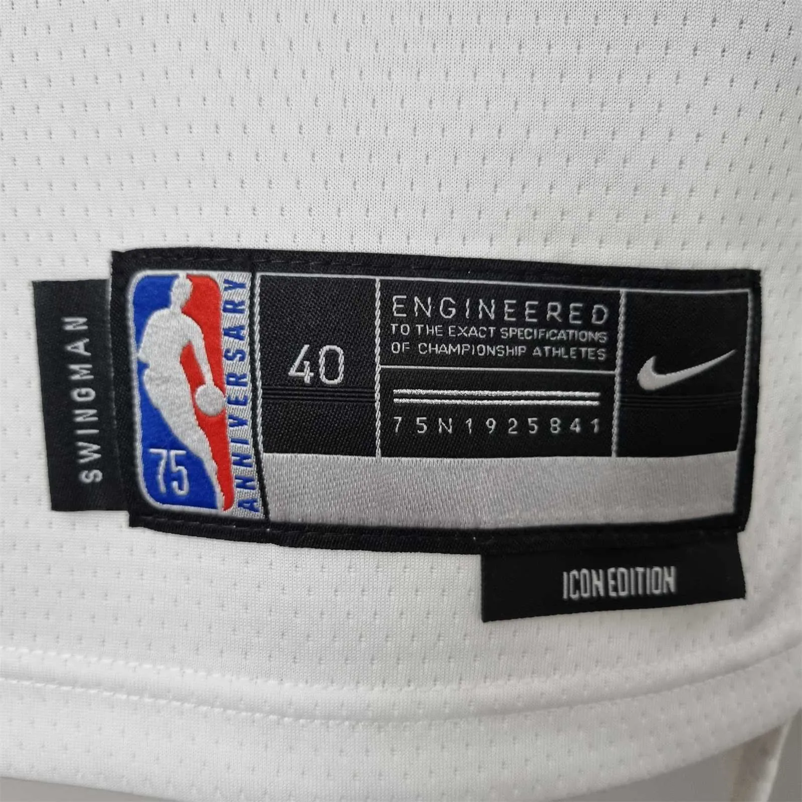 75th Anniversary Booker #1 Phoenix Suns White NBA Jersey 1