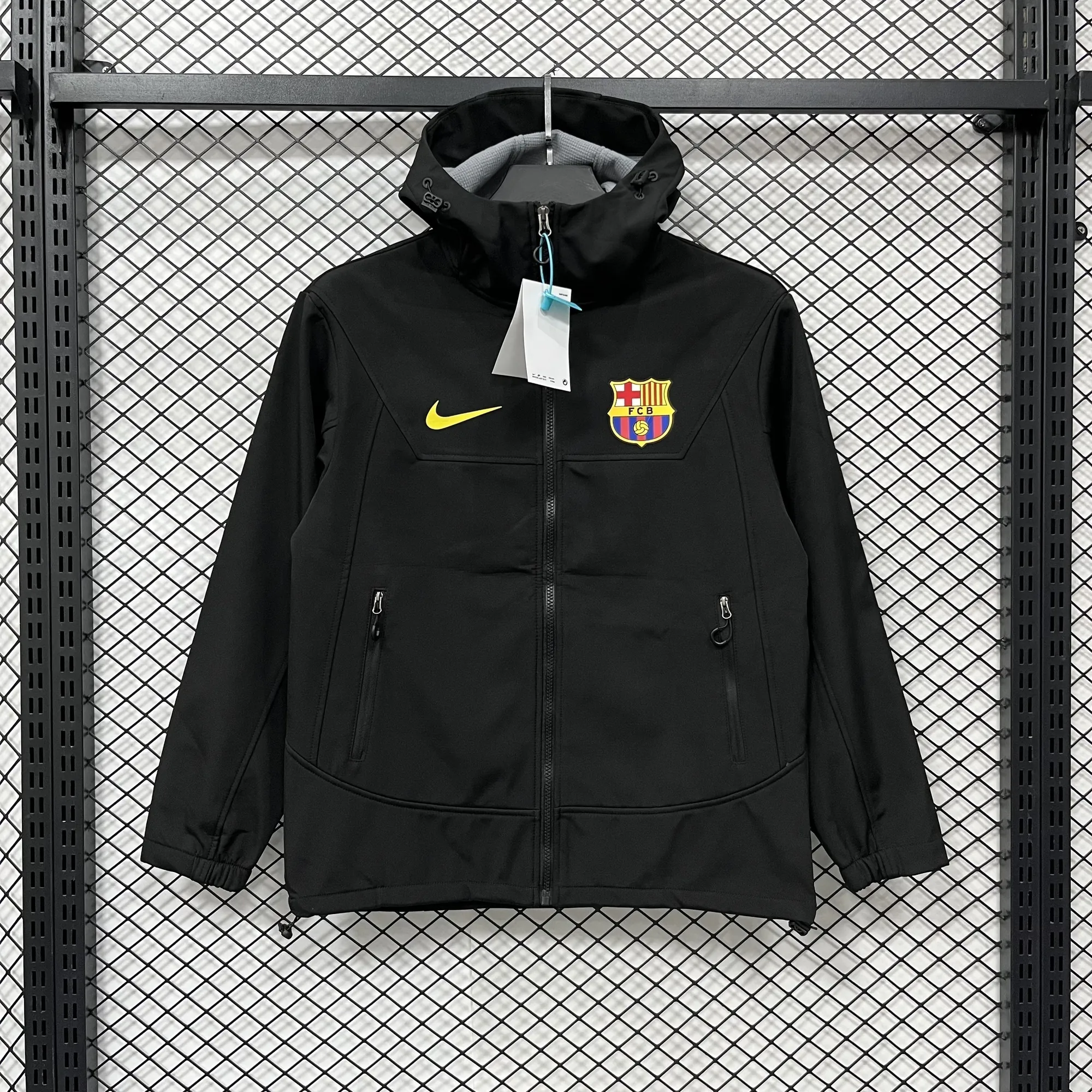 25-26 Barcelona hardshell jacket Kit Soccer Windbreaker AAAAJersey Supply Yupoo 2