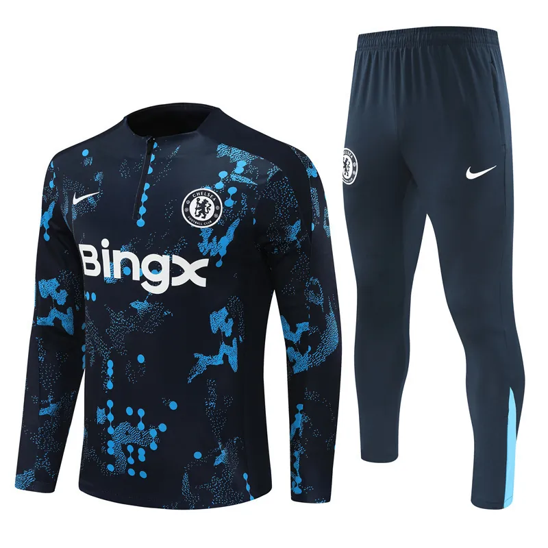 24-25 Chelsea Long Sleeve Training Suit Football Shirts 3