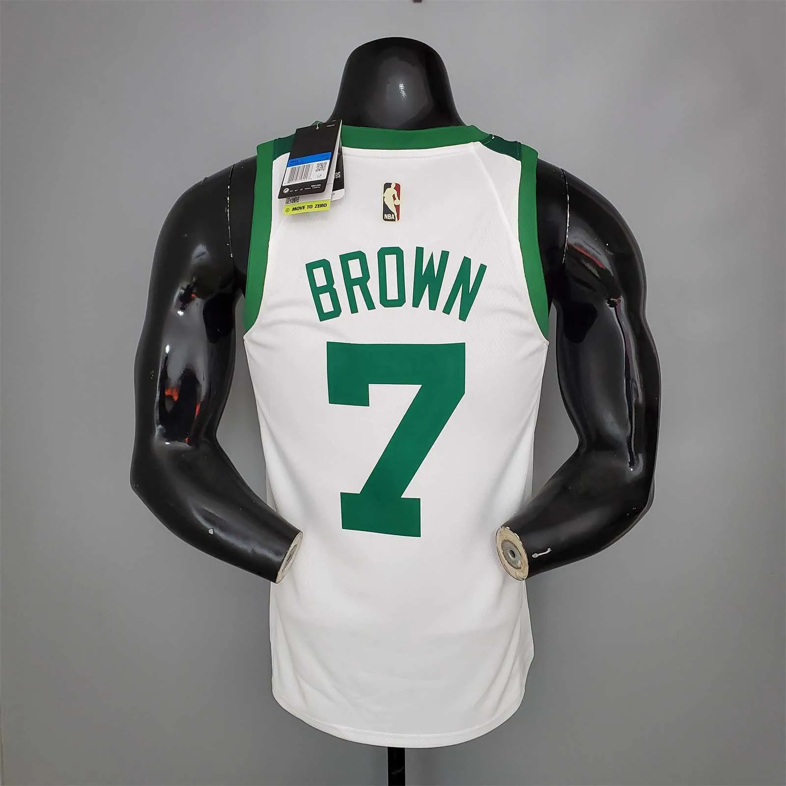 BROWN#7 75th Anniversary Celtics White 2