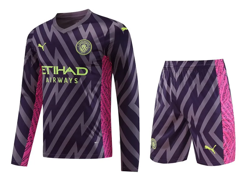 23-24 Manchester City Goalkeeper Long Sleeve Soccer Jerseys Yupoo 3