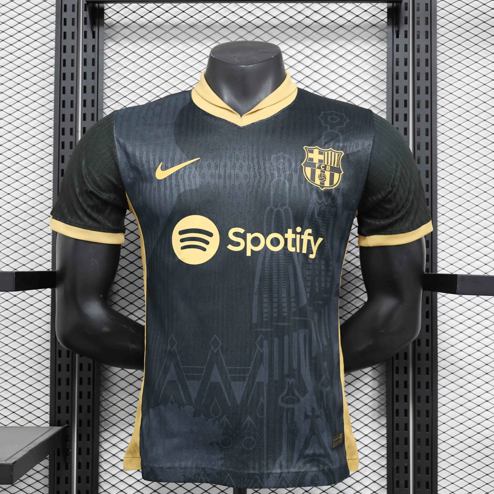 24-25 Barcelona Black&Gold Special Edition Player Version Shirt AAAAJersey Supplier Yupoo 3