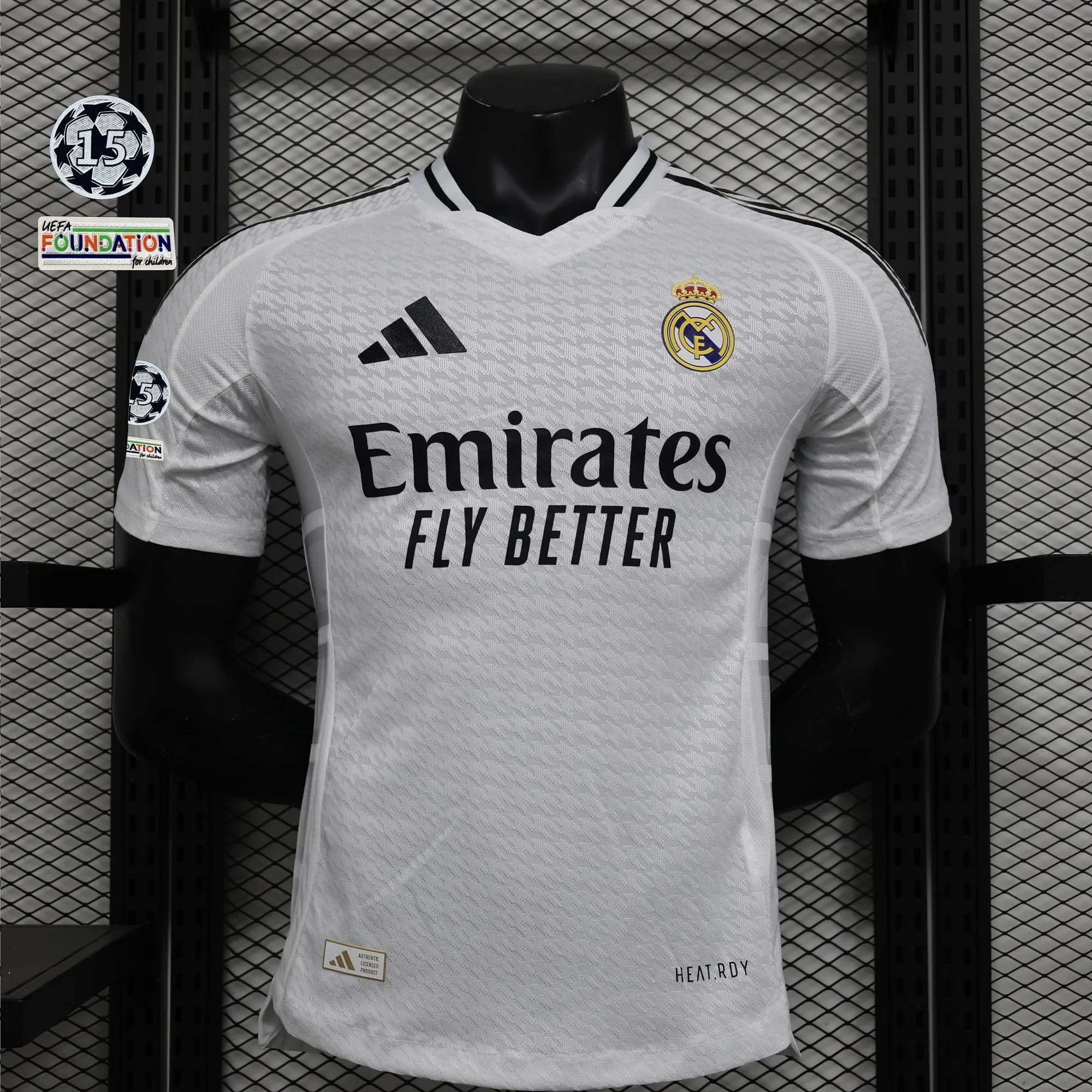 24-25 Real Madrid Home Kit Player Version Shirt With All Kind of Badges Soccer AAAAJerseys Yupo 6