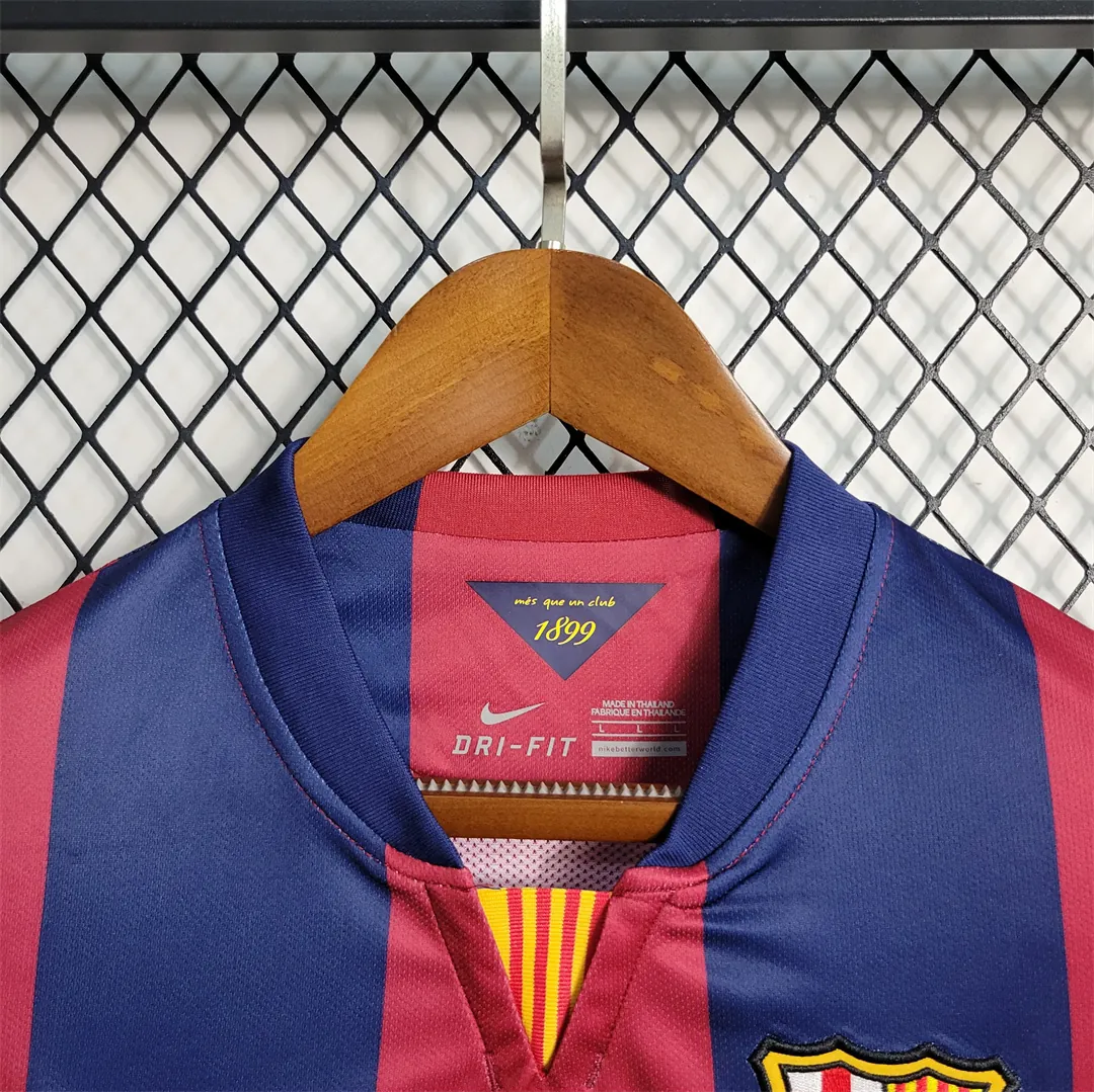 14-15 Barcelona home Long Sleeve 6