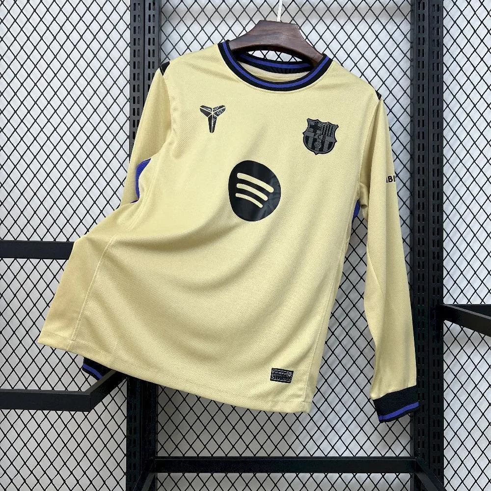 25-26 Barcelona Away Kit Football Long Sleeve T-Shirt AAAAJersey Supply Yupoo 5