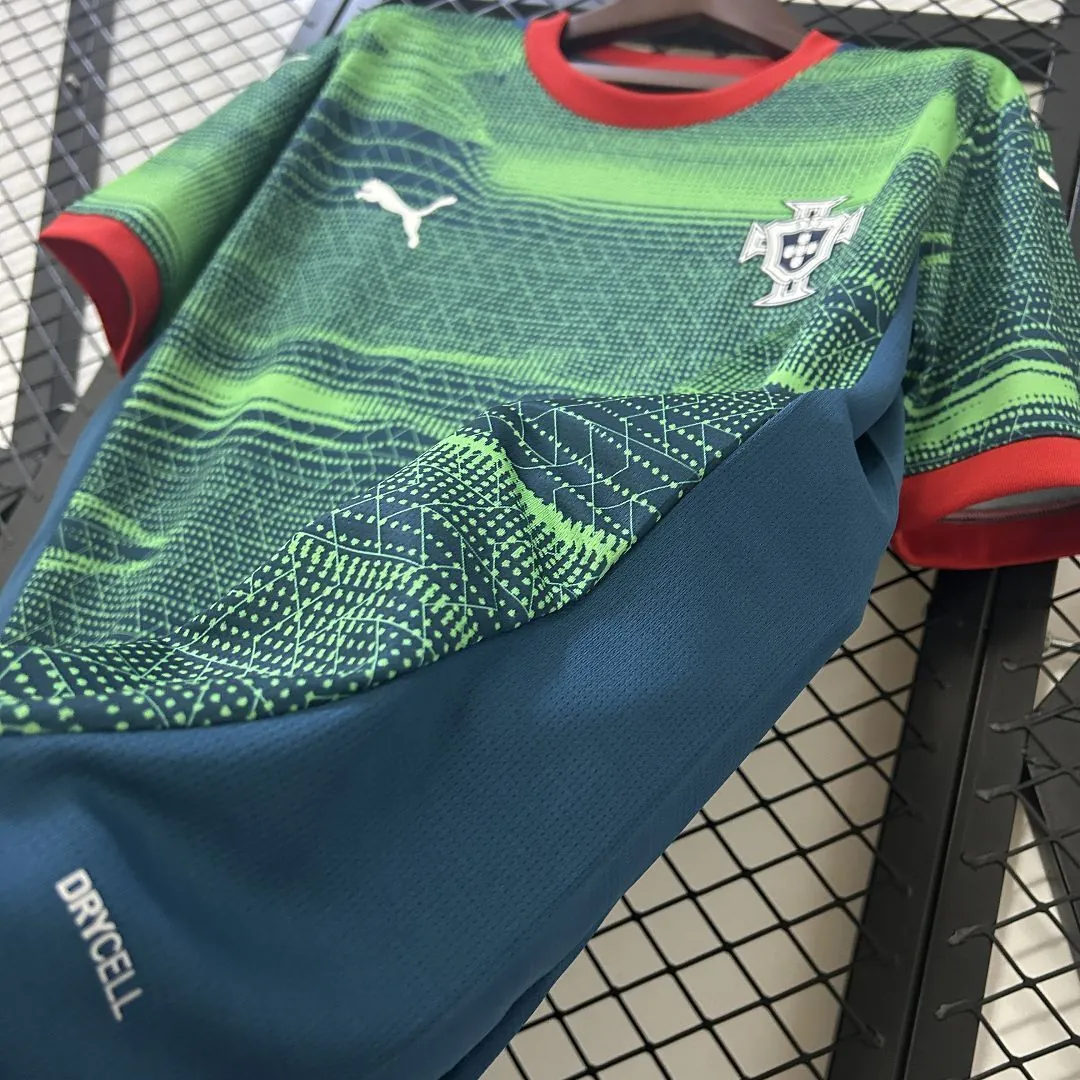 2025 Portugal Green Training Shirt Football Uniform AAAAJersey Dropship Yupoo 2